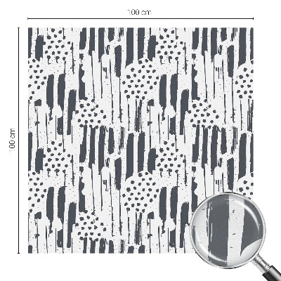 Öntapadós üvegfólia vitrázs mintával Csíkok és pöttyök