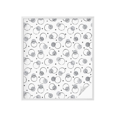 Öntapadós ablakfólia ólomüveg mintával Szürke kerekek