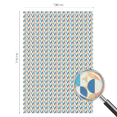 Öntapadós üvegfólia vitrázs mintával Geometriai szimmetria