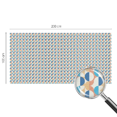 Öntapadós üvegfólia vitrázs mintával Geometriai szimmetria