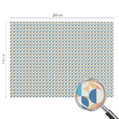 Öntapadós üvegfólia vitrázs mintával Geometriai szimmetria