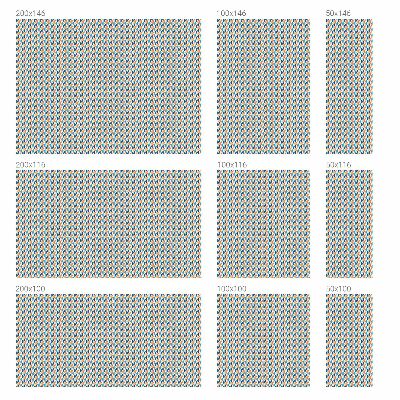 Öntapadós üvegfólia vitrázs mintával Geometriai szimmetria