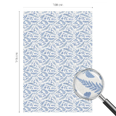 Öntapadós ablakfólia ólomüveg mintával Páfránylevelek