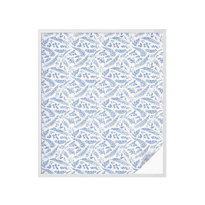 Öntapadós ablakfólia ólomüveg mintával Páfránylevelek