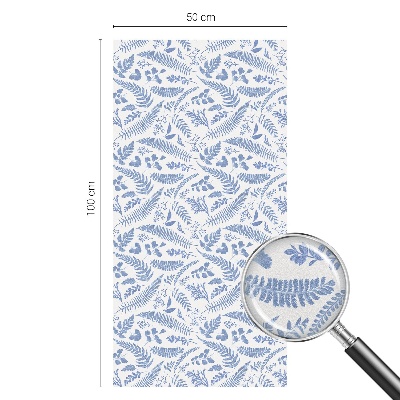 Öntapadós ablakfólia ólomüveg mintával Páfránylevelek