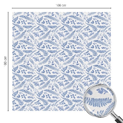 Öntapadós ablakfólia ólomüveg mintával Páfránylevelek