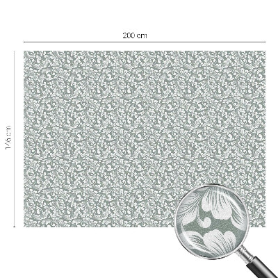 Öntapadós üvegfólia vitrázs mintával Leveles elegancia