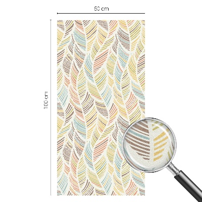 Öntapadós ablakfólia ólomüveg mintával Szivárvány tollak