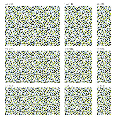 Öntapadós belátásgátló fólia Geometriai háromszögek