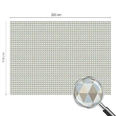 Öntapadós üvegfólia vitrázs mintával Geometriai háromszögek