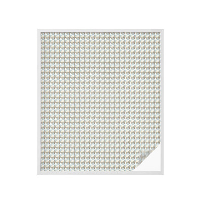 Öntapadós üvegfólia vitrázs mintával Geometriai háromszögek