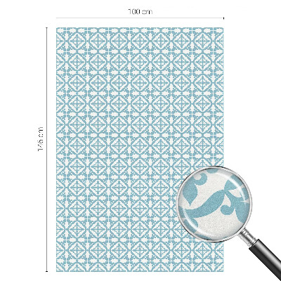 Színes mintás ablakfólia Kék díszek