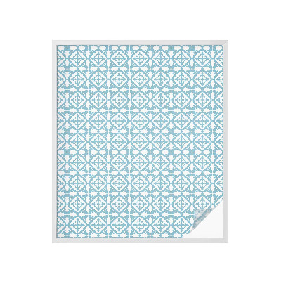 Színes mintás ablakfólia Kék díszek