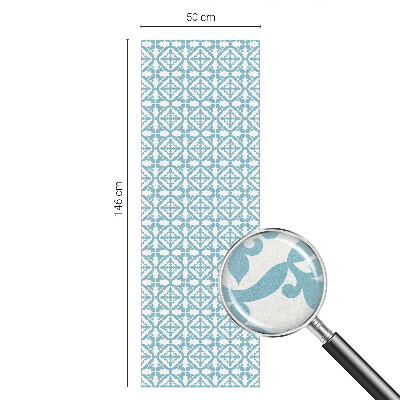 Színes mintás ablakfólia Kék díszek