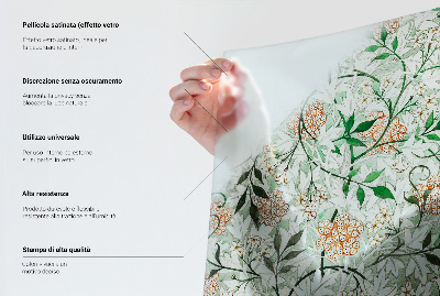 Dekoratív üvegfólia ablakra Virágszimmetria