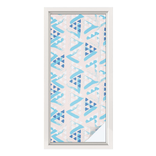 Öntapadós üvegfólia vitrázs mintával Geometriai minták