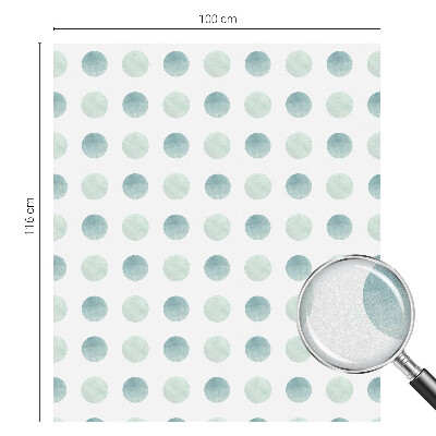 Színes mintás ablakfólia Finom körök