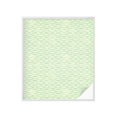 Dekoratív üvegfólia ablakra Zöld rombuszok