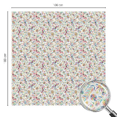 Színes mintás ablakfólia Színes egzotikum