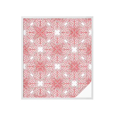 Öntapadós ablakfólia ólomüveg mintával Csipke minták