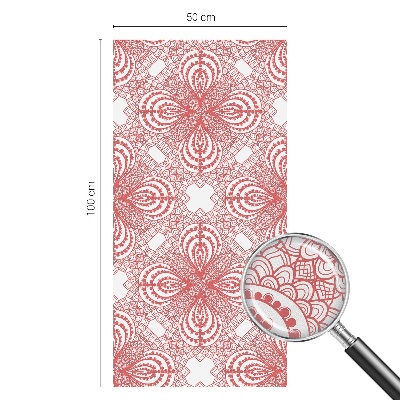 Öntapadós ablakfólia ólomüveg mintával Csipke minták