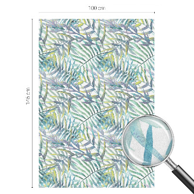 Öntapadós üvegfólia vitrázs mintával Trópusi akvarell