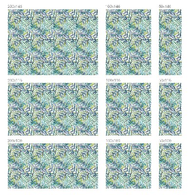 Öntapadós üvegfólia vitrázs mintával Trópusi akvarell