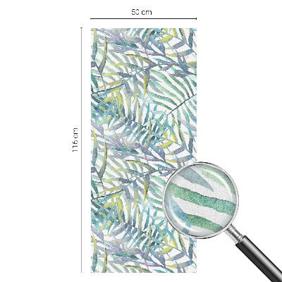 Öntapadós üvegfólia vitrázs mintával Trópusi akvarell