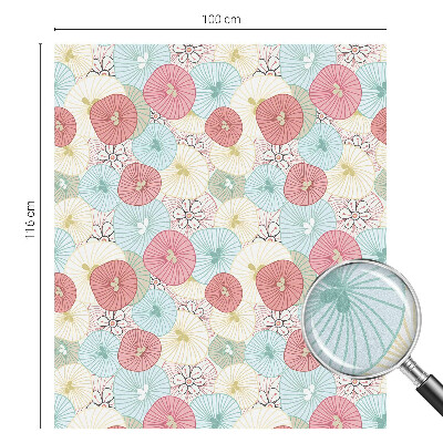 Dekoratív üvegfólia ablakra Pasztell virágok