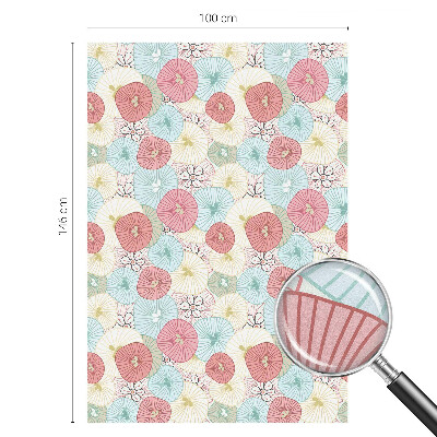 Dekoratív üvegfólia ablakra Pasztell virágok