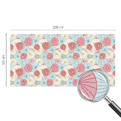 Dekoratív üvegfólia ablakra Pasztell virágok