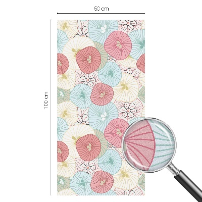 Dekoratív üvegfólia ablakra Pasztell virágok