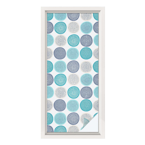 Színes mintás ablakfólia Geometriai körök