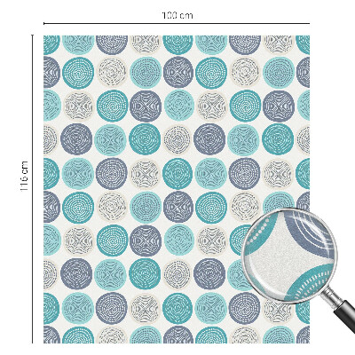 Színes mintás ablakfólia Geometriai körök