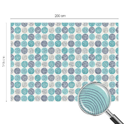 Színes mintás ablakfólia Geometriai körök