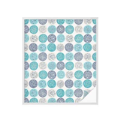 Színes mintás ablakfólia Geometriai körök