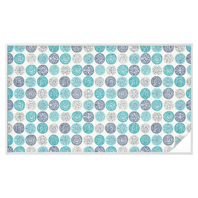 Színes mintás ablakfólia Geometriai körök