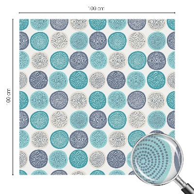 Színes mintás ablakfólia Geometriai körök