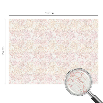 Öntapadós üvegfólia vitrázs mintával Virágos elegancia