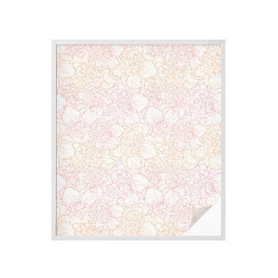 Öntapadós üvegfólia vitrázs mintával Virágos elegancia