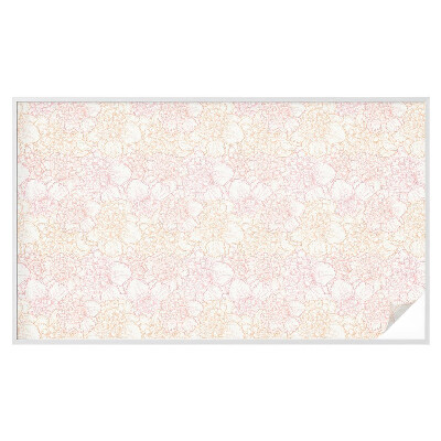 Öntapadós üvegfólia vitrázs mintával Virágos elegancia