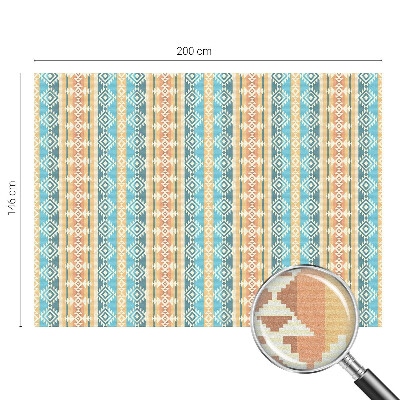 Öntapadós üvegfólia vitrázs mintával Geometriai motívumok