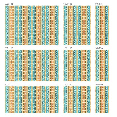 Öntapadós üvegfólia vitrázs mintával Geometriai motívumok