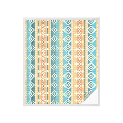 Öntapadós üvegfólia vitrázs mintával Geometriai motívumok