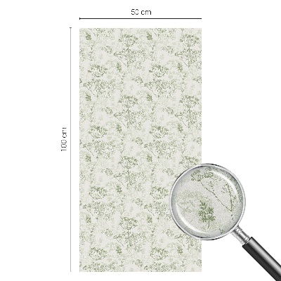 Öntapadós ablakfólia ólomüveg mintával Botanikai minta