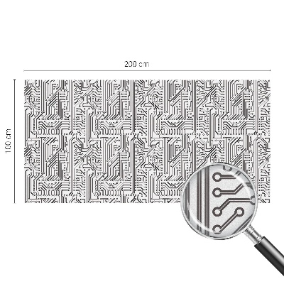 Öntapadós üvegfólia vitrázs mintával Műszaki téma
