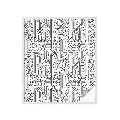 Öntapadós üvegfólia vitrázs mintával Műszaki téma