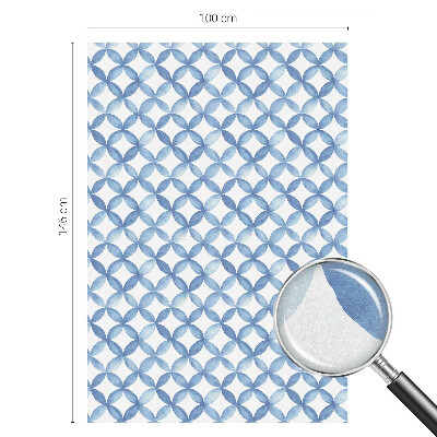 Öntapadós ablakfólia ólomüveg mintával Geometrikus virágok