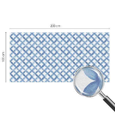 Öntapadós ablakfólia ólomüveg mintával Geometrikus virágok