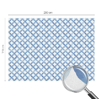 Öntapadós ablakfólia ólomüveg mintával Geometrikus virágok